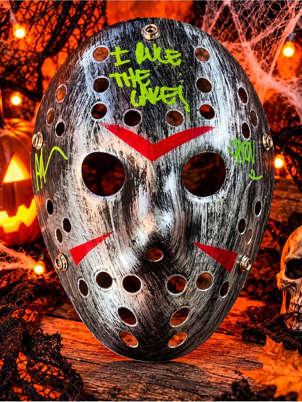 Ari Lehman Signed Jason Mask Friday the 13th First Jason Autographed Horror